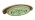 Poignée de porte ou tiroir de meuble  en zamak vert entraxe 64mm, CANDICE