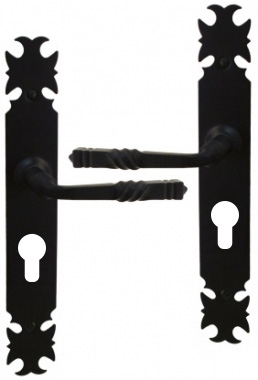 Ensemble de poignée de porte ANDALOUSIE fer forgé noir - 1001poignées -  Votre spécialiste de la poignée de porte